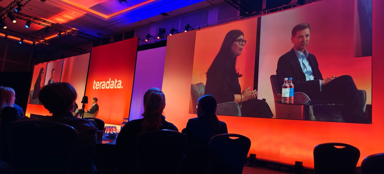 Meeta Vouk on stage at Teradata Possible